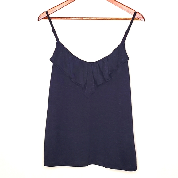JOE FRESH Frill Neckline Ladies Tank - Picture 1 of 3